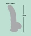 Фаллоимитатор с мошонкой - Medical Silicone Dildo, 20 см