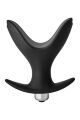 Раскрывающаяся анальная пробка с вибрацией FANTASSTIC VIBRATING ANAL ANCHOR PLUG BLACK