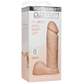 Фаллоимитатор Doc Johnson Platinum TRUSKYN - The Tru Ride 8 Inch, диаметр 4,8см, двухслойный силикон