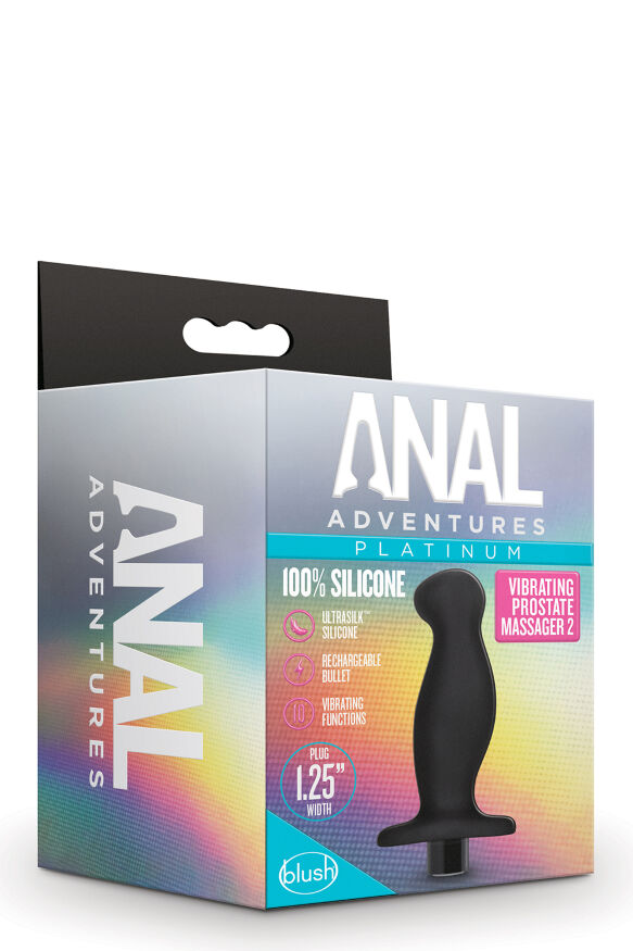 Массажер простаты Blush Anal Adventures Platinum Silicone Vibrating