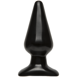 Анальная пробка Doc Johnson Smooth Classic Large - Black, макс. диаметр 5,7см