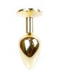 Анальна пробка - Jewellery Gold Plug Clear