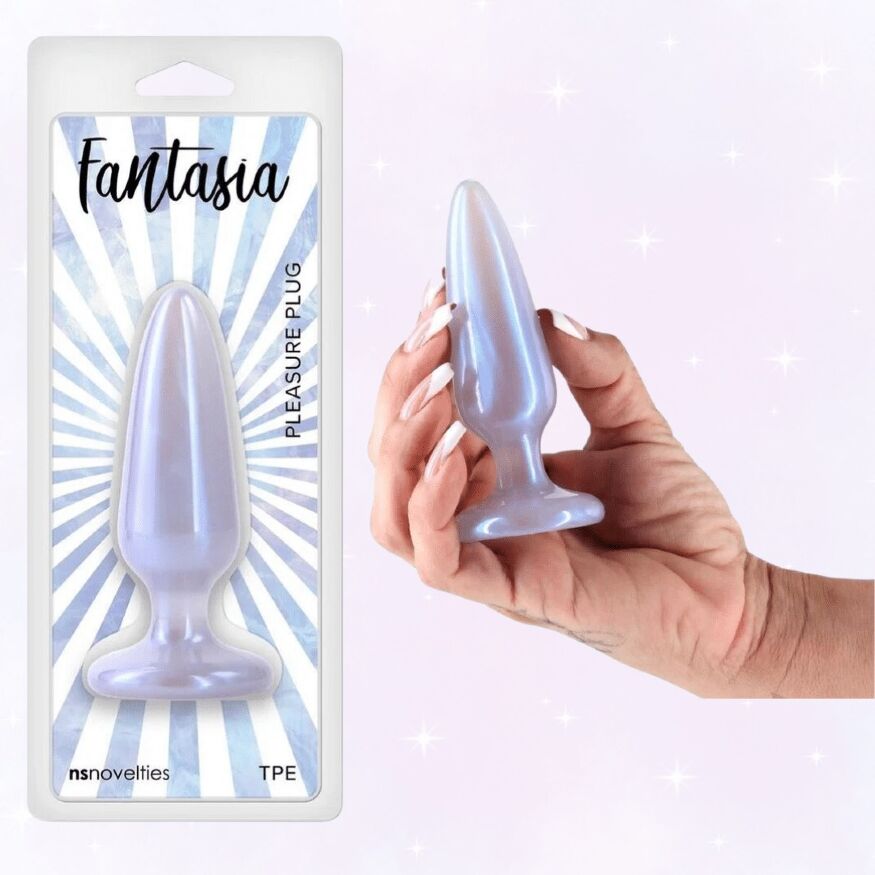 Анальная пробка NS Novelties Fantasia Pleasure Small фиолетовая, 10.3 см