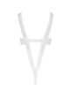 Боді з відкритими грудьми KYOUKA BODY white S/M - Passion