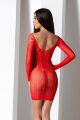 Плаття з довгими рукавами Passion BS101 червоне