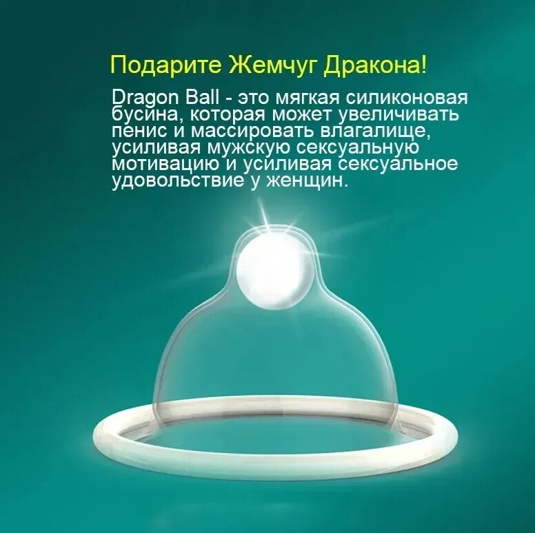 Презервативи OLO Dragon з вусиками + кулька (у комплекті 1 презератив +1 кулька)
