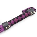 Флогер кожа leather DS Fetish flogger Purple Black 38 cm
