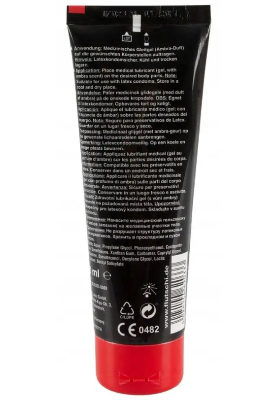 Лубрикант анальный водно-силиконовый Flutschi Anal 80 ml с ароматом амбры