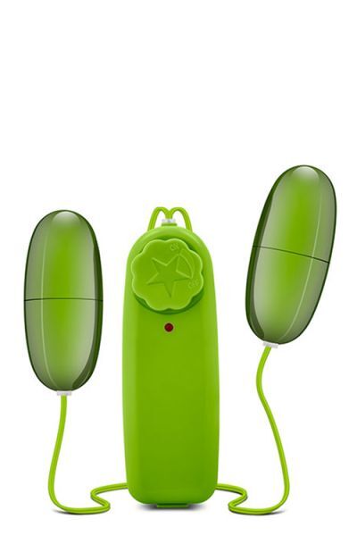 Двойное виброяйцо B YOURS DOUBLE POP EGGS LIME