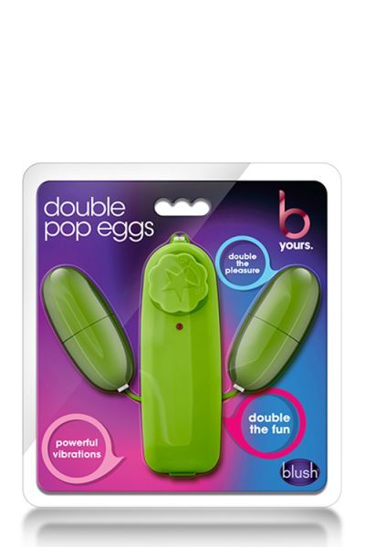 Двойное виброяйцо B YOURS DOUBLE POP EGGS LIME