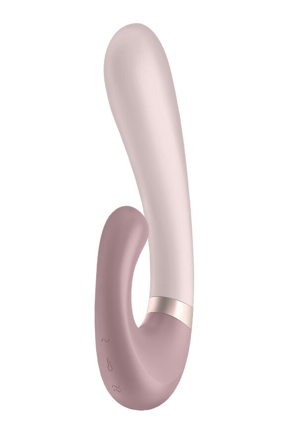 Подвійний смарт вібратор із функцією нагріву Satisfyer Heat Wave Connect App Mauve