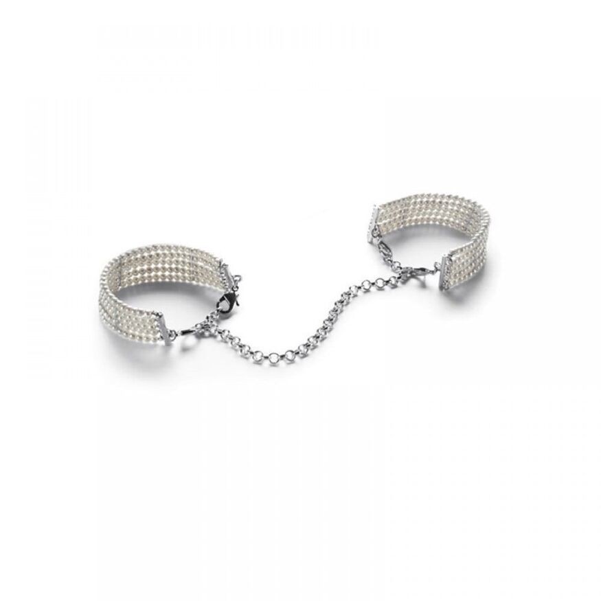 Браслеты-наручники PLASIR Nacre белый жемчуг Bijoux Indiscrets