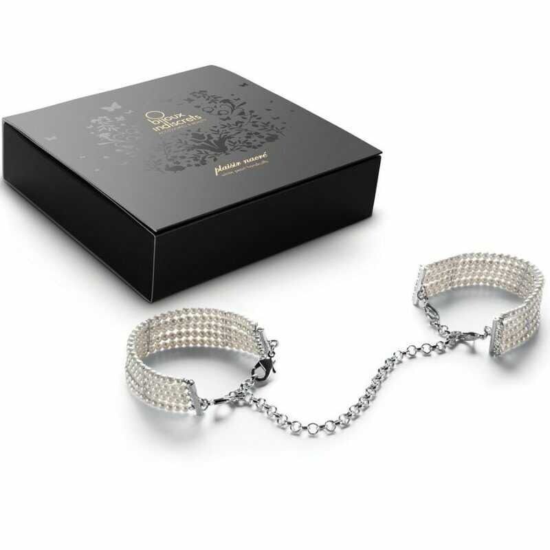 Браслеты-наручники PLASIR Nacre белый жемчуг Bijoux Indiscrets