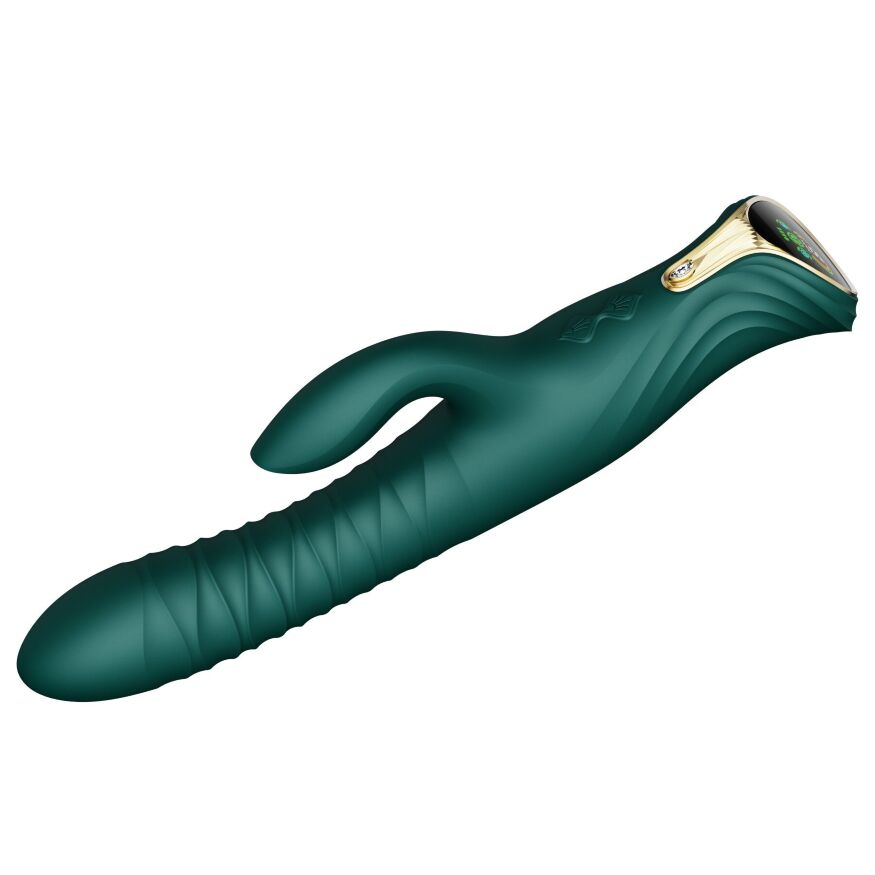 Пульсатор-кролик Zalo Mose Turquoise Green 14.4х3.7 см
