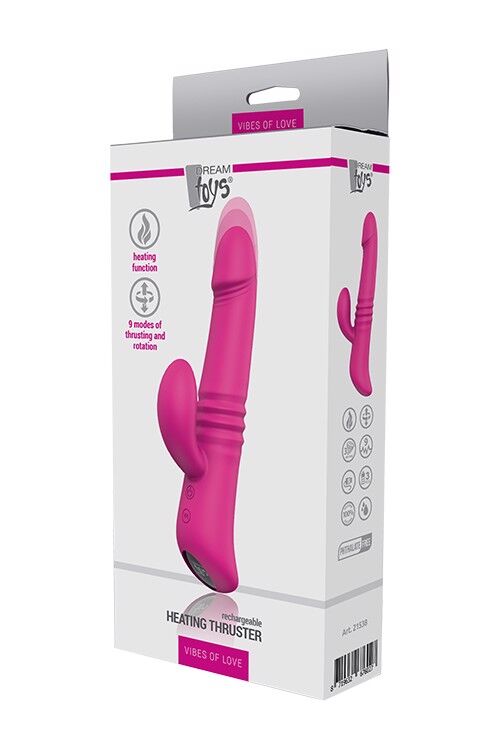 Вібромасажер з функцією нагріву Dream Toys Vibes of Love HEATING THRUSTER рожевий