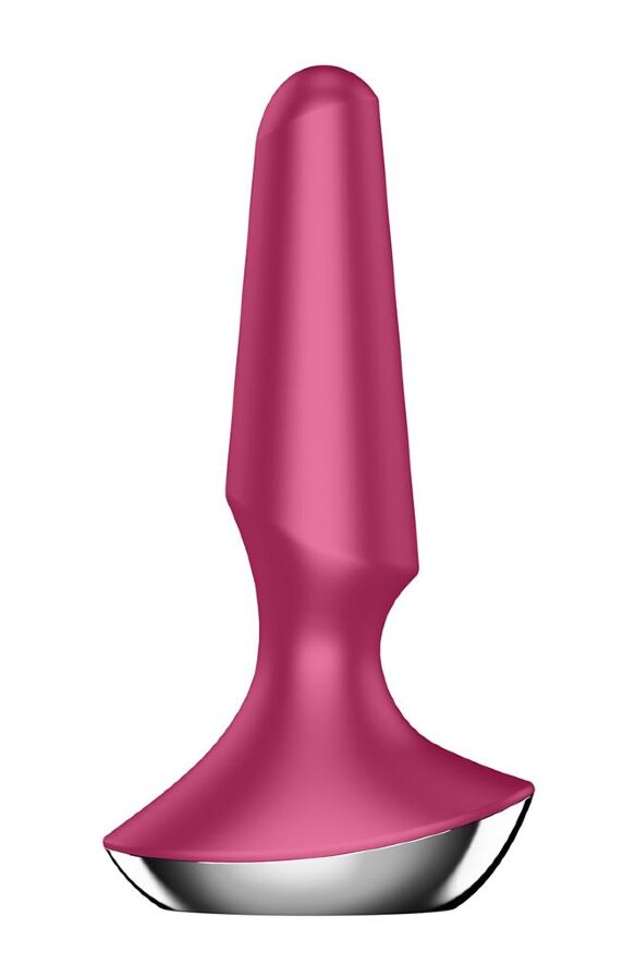 Анальна пробка з функцією керування зі смартфона Satisfyer Vibrator ilicious 2, бордовий