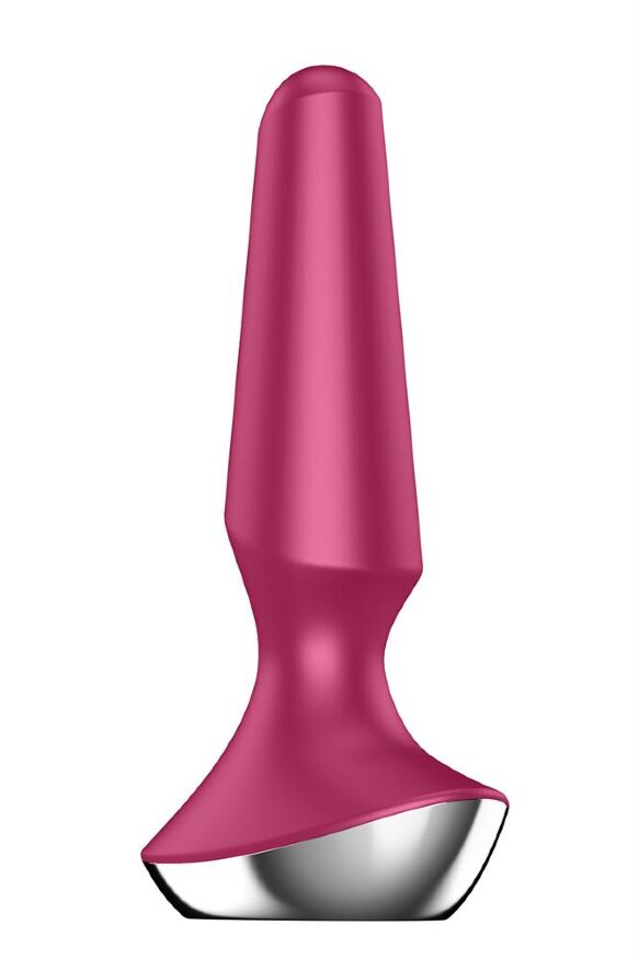 Анальна пробка з функцією керування зі смартфона Satisfyer Vibrator ilicious 2, бордовий