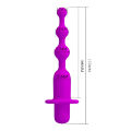 Анальний стимулятор зі знімним віброелементом Pretty Love Hermosa Anal Beads Purple