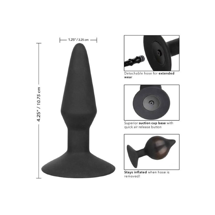 Анальная пробка средняя с накачкой Inflatable Plug California Exotic