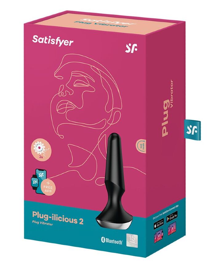 Анальная вибропробка Satisfyer Plug-ilicious 2 Black