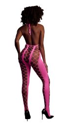 Бодистокинг – Ouch! Bodystocking With Halterneck Pink, XS/XL