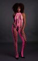Бодістокінг - Ouch! Bodystocking With Halterneck Pink, XS/XL