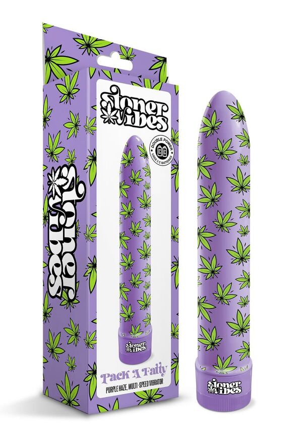 Классический вибратор с принтом Stoner Vibes Global Novelties