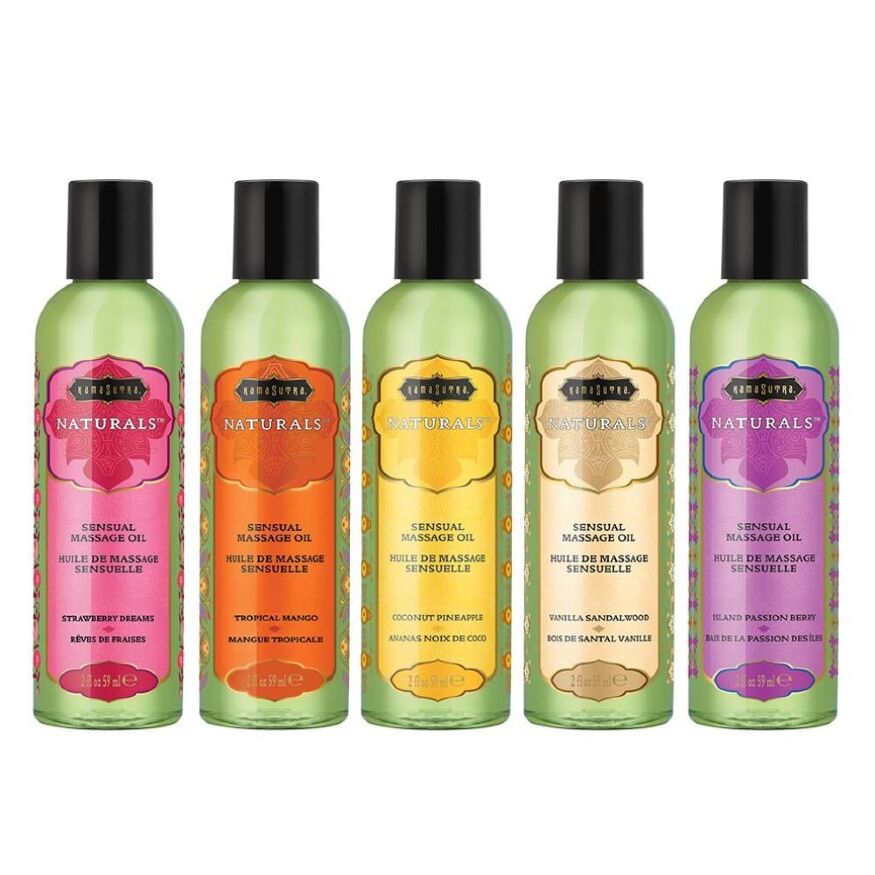 Масажна олія KamaSutra Naturals Tropical Mango з ароматом «Тропічне манго», 59 мл