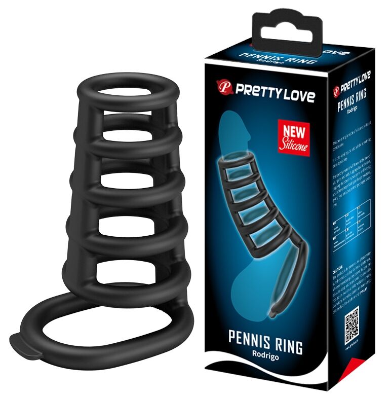 Стимулирующая ажурная насадка Pretty Love Penis Ring Rodrigo, BI-210225