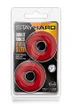 Набор эрекционных колец STAY HARD DONUT RINGS OVERSIZED RED