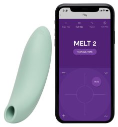 Клиторальный вакуумный смарт-стимулятор We-Vibe Melt 2 мятный