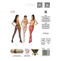 Сітчасті колготки-бодістокінги Passion S019 One Size, Red, імітація трусиків, відкритий доступ