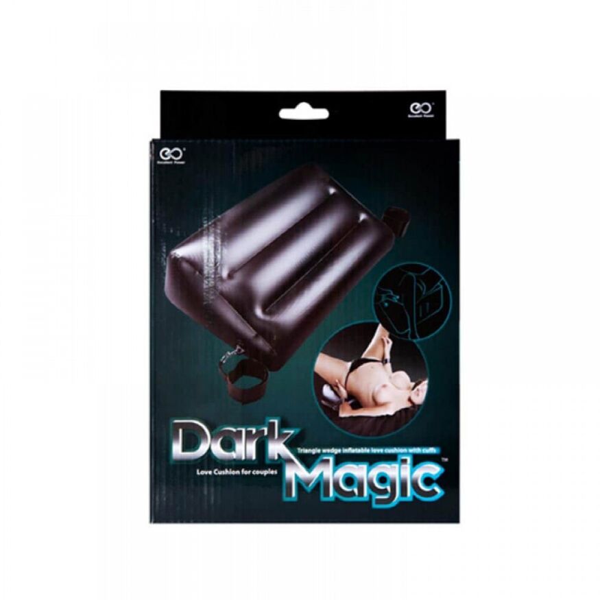 Подушка для секса DARK MAGIC INFLATABLE PILLOW W HANDCUFFS