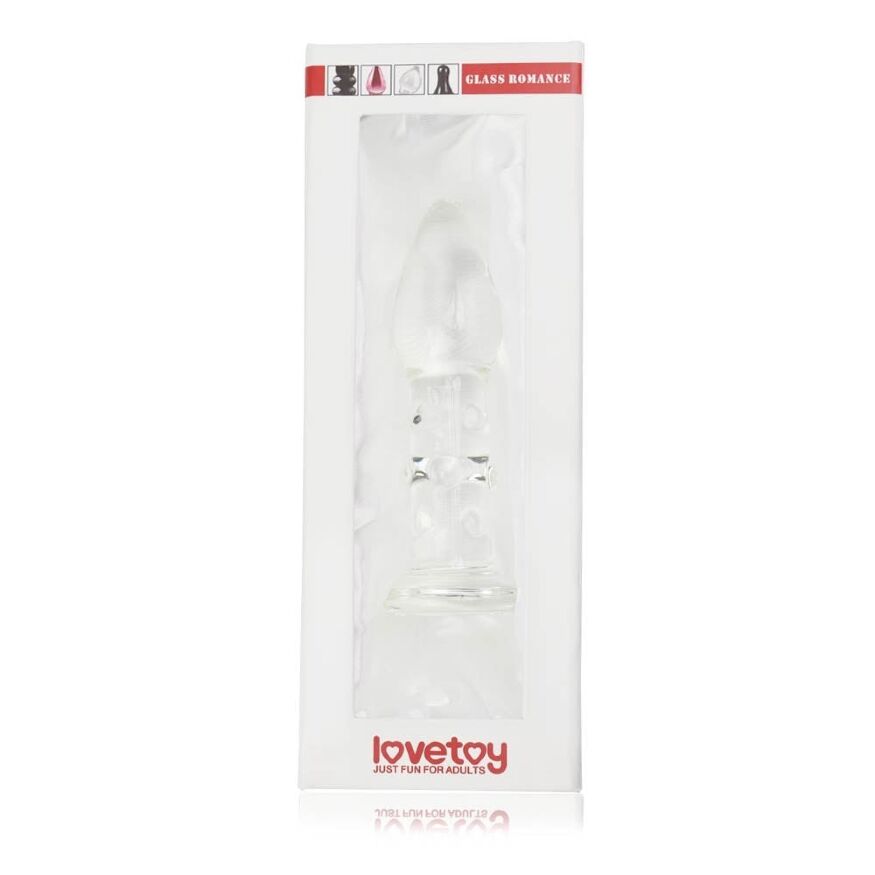 Стеклянная Анальная пробка 5,5" Glass Romance Clear