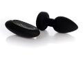 Анальна пробка - Silicone Black Plug Disco Flashlight