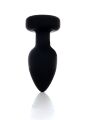 Анальна пробка - Silicone Black Plug Disco Flashlight