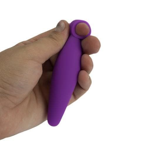 Анальный стимулятор Climax Anal Finger Plug, 8,8х2,5 см (голубой)