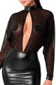 Платье Noir Handmade F348 Powerwetlook and tulle dress - 6XL