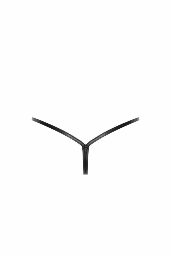 Трусики-стринги Noir Handmade P012 Wild, S, под латекс, крокодиловый принт, застежки по бокам