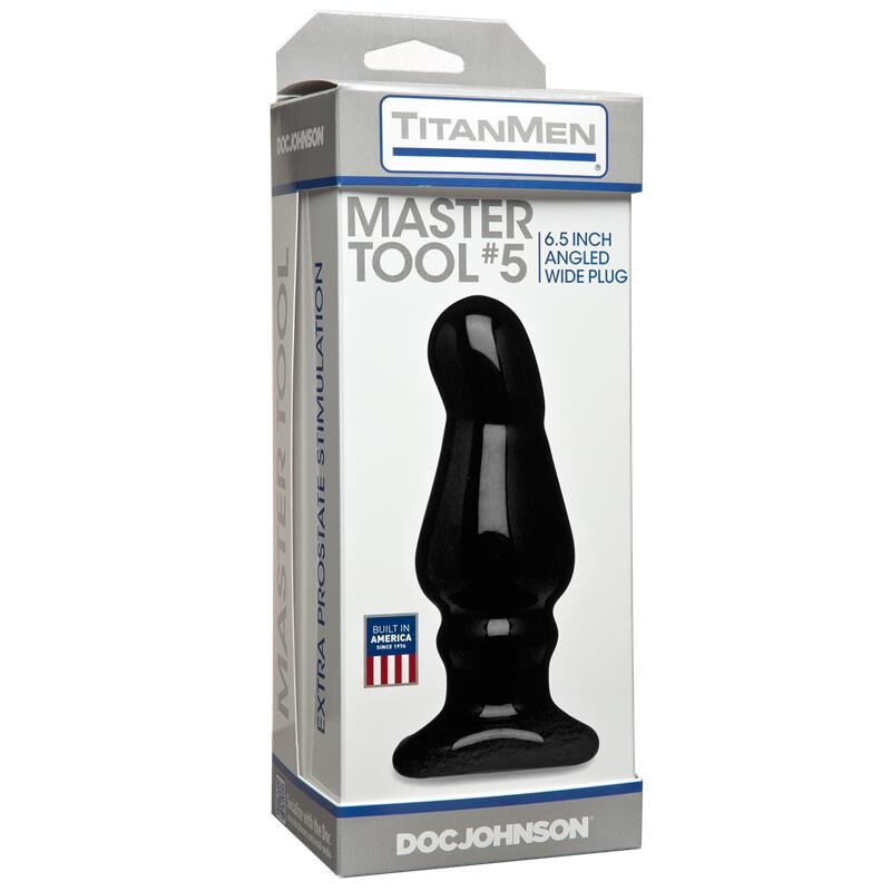 Большая анальная пробка Doc Johnson TitanMen Master Tool No.5