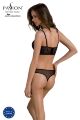 Комплект Passion DROSERA SET black, L/XL, сітка+мереживо, бюстьє та трусики танга