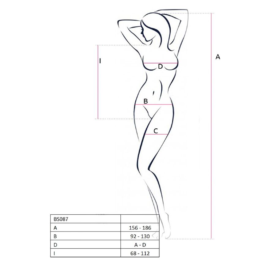 Бодистокинг Passion BS087 white