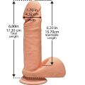 Фаллоимитатор Doc Johnson The D - Perfect D - 7 Inch With Balls - ULTRASKYN
