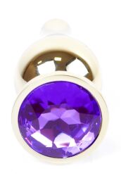 Анальний затор Boss Series - Jewellery Gold BUTT PLUG Purple, BS6400070