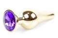 Анальная пробка Boss Series - Jewellery Gold BUTT PLUG Purple, BS6400070