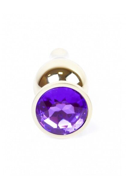 Анальная пробка Boss Series - Jewellery Gold BUTT PLUG Purple, BS6400070