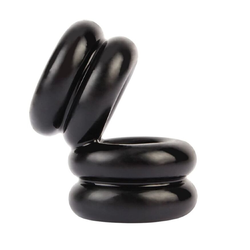 Двойное эрекционное кольцо Chisa Dual Chubby Support Ring, черный