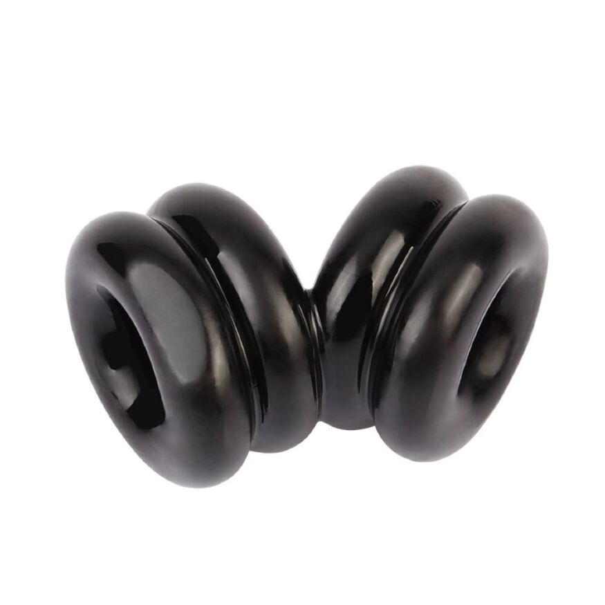 Двойное эрекционное кольцо Chisa Dual Chubby Support Ring, черный