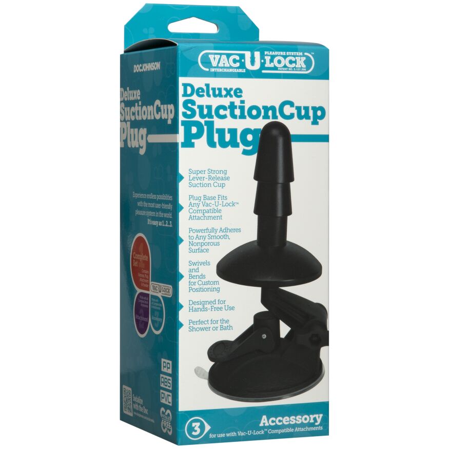 Кріплення для душу з присоскою Doc Johnson Vac-U-Lock - Deluxe Suction Cup Plug для іграшок