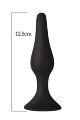 Анальная пробка на присоске MAI Attraction Toys №34 Black, длина 12,5см, диаметр 3,2см
